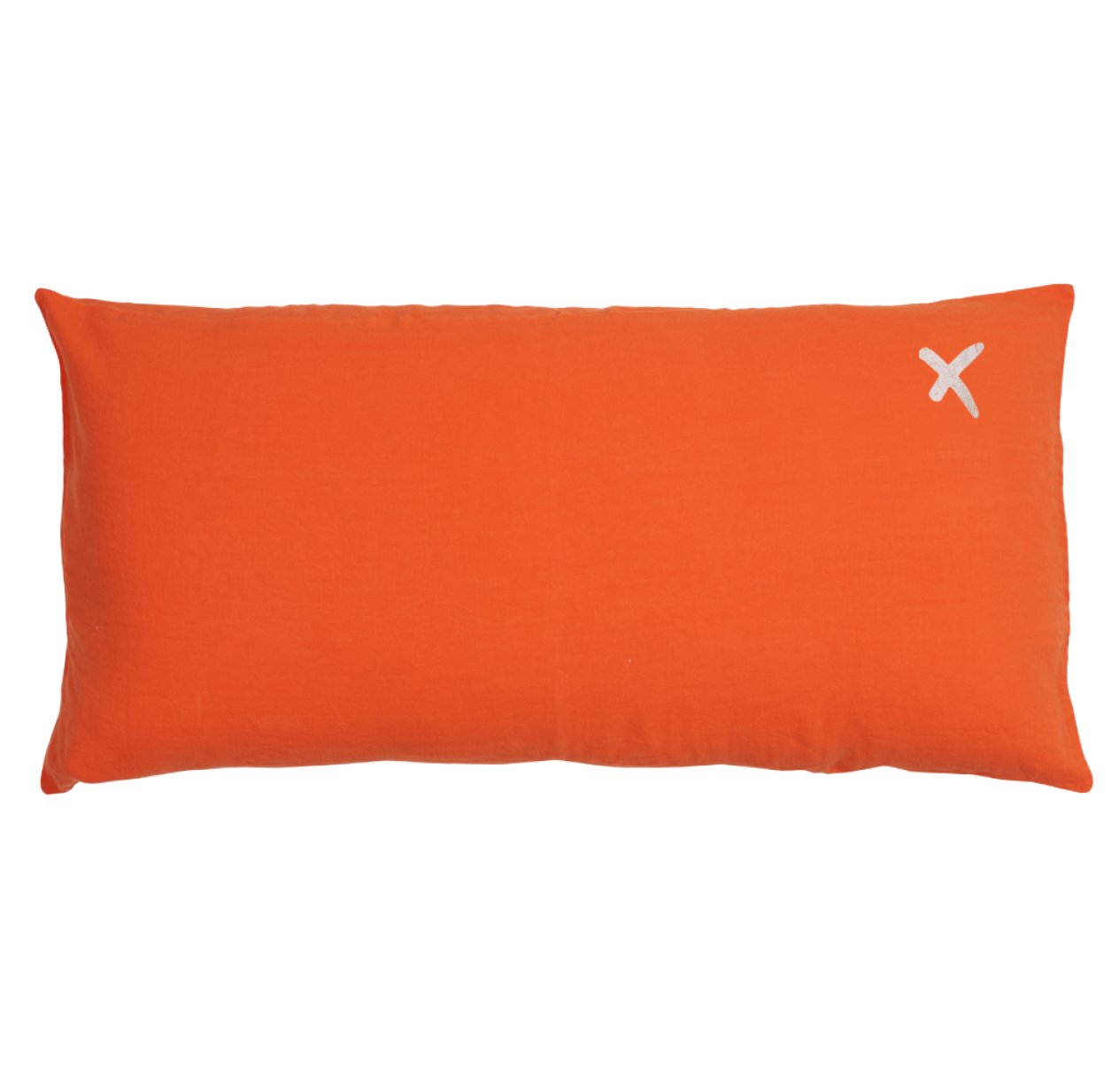 Coussin XL rectangulaire Lovers terracotta - Orange