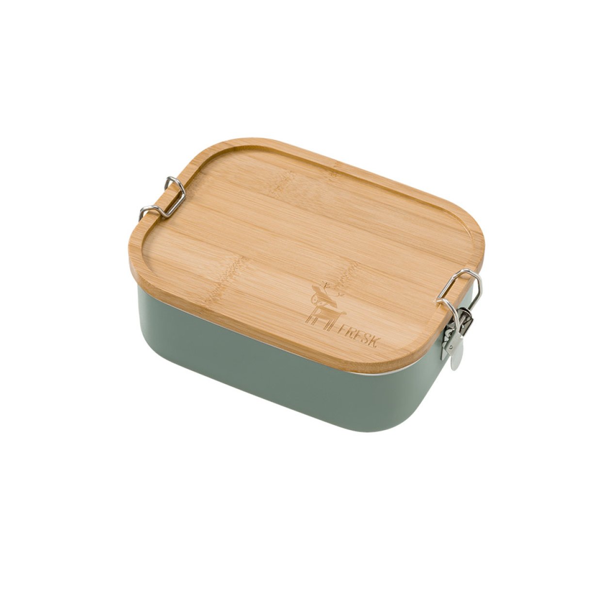 Lunch Box Métal Unie - Sauge