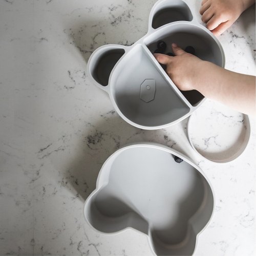 Boîte à goûter Panda - Gris clair