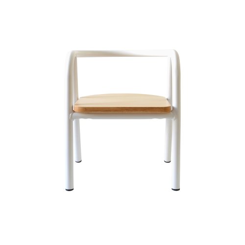 Chaise en métal enfant Hito - Blanc