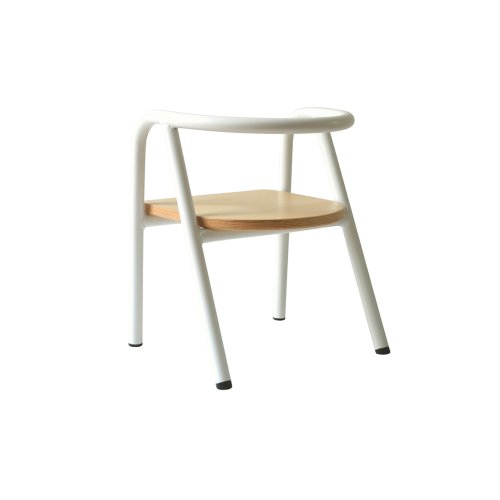 Chaise en métal enfant Hito - Blanc