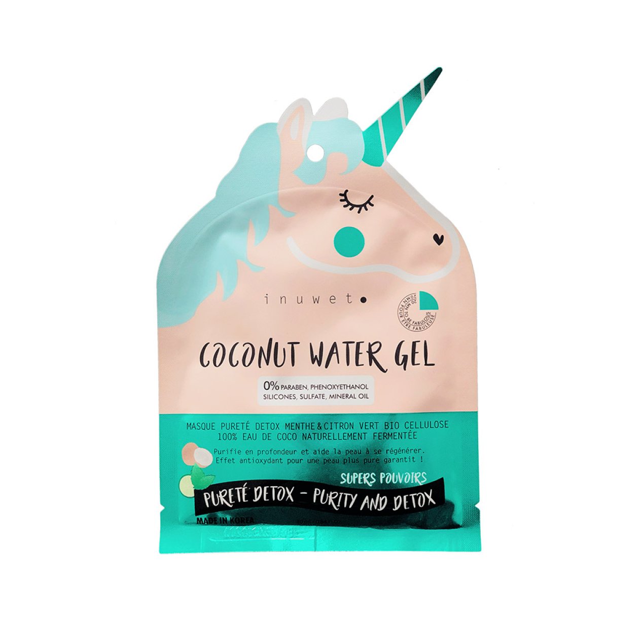 Masque Visage Licorne Pureté Détox