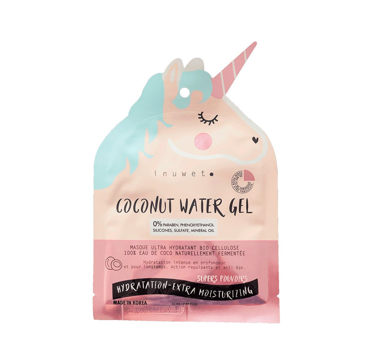 Masque Visage Licorne Hydratation