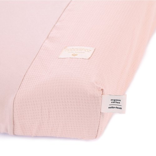 Matelas à langer Nid d'Abeille Calma - Vieux Rose