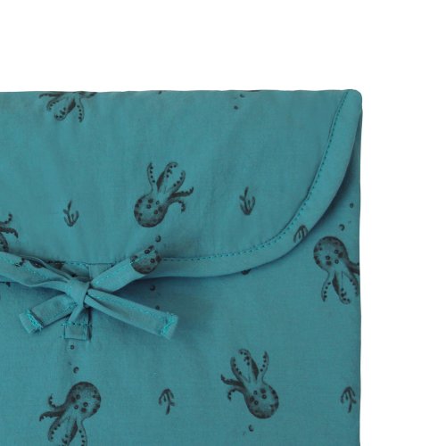 Matelas à langer Charly Poulpe - Bleu denim