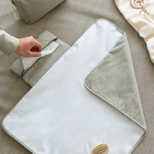 Matelas à langer de Voyage Imperméable Mozart - Vert Laurier