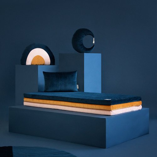 Matelas de sol Velours Zanzibar - Bleu nuit