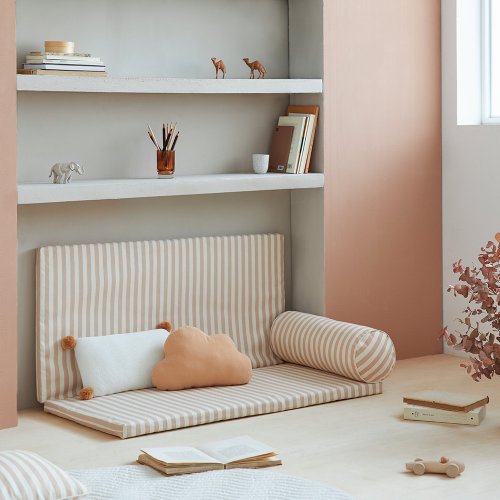 Matelas de sol pliable Bebop - Taupe Stripes