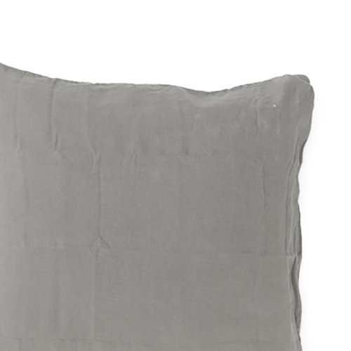 Taie d'oreiller carré Mellow orage 65 x 65 - Gris
