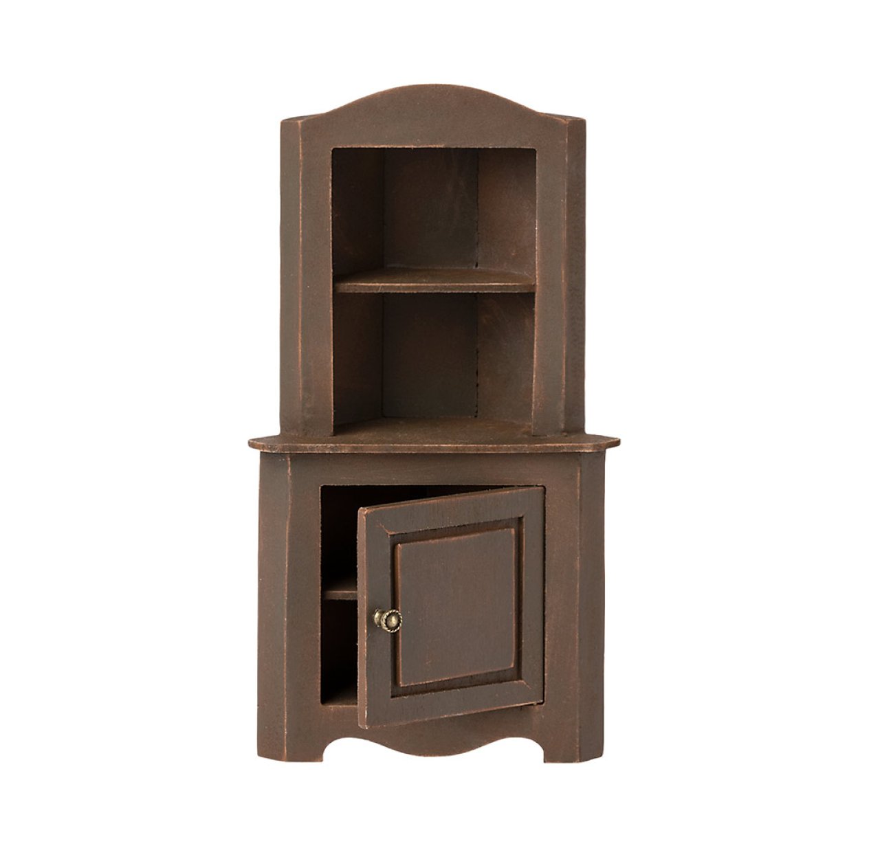 Armoire d'angle Miniature - Marron