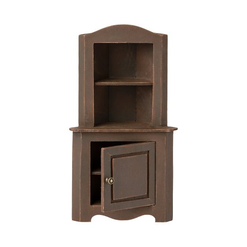 Armoire d'angle Miniature - Marron