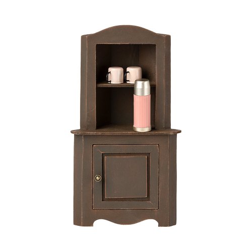Armoire d'angle Miniature - Marron