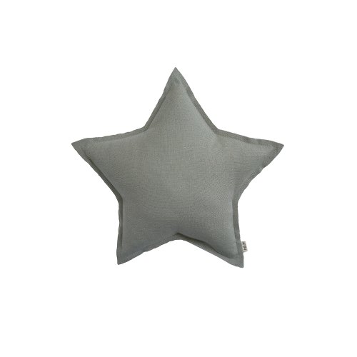 Mini coussin Etoile Tulle/Paillettes - Gris argent