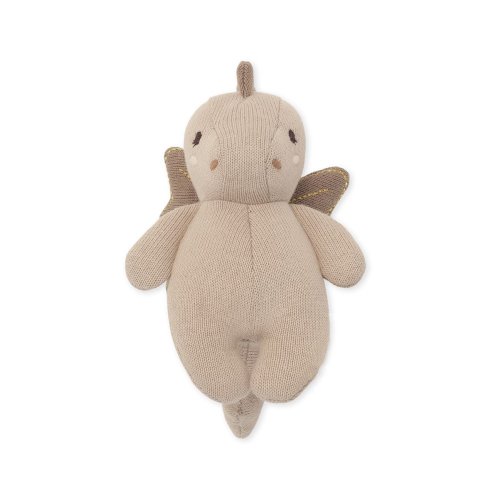 Mini doudou hochet Dragon - Rose