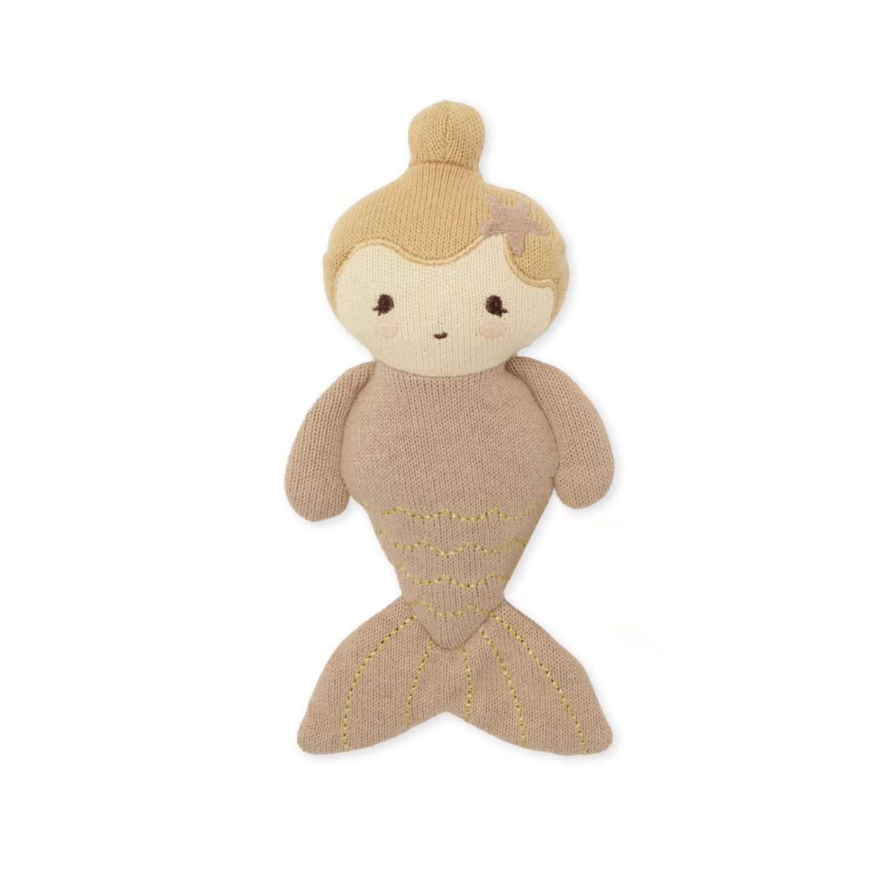 Mini doudou hochet Sirène - Rose