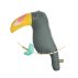 Oiseau décoratif Charlie le Toucan - Carbone