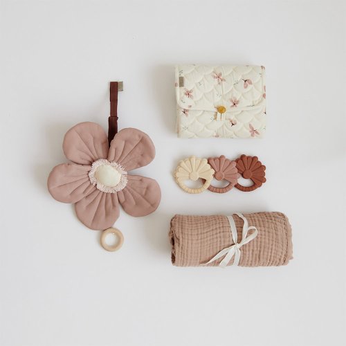 Mobile Musical Anémone - Vieux rose