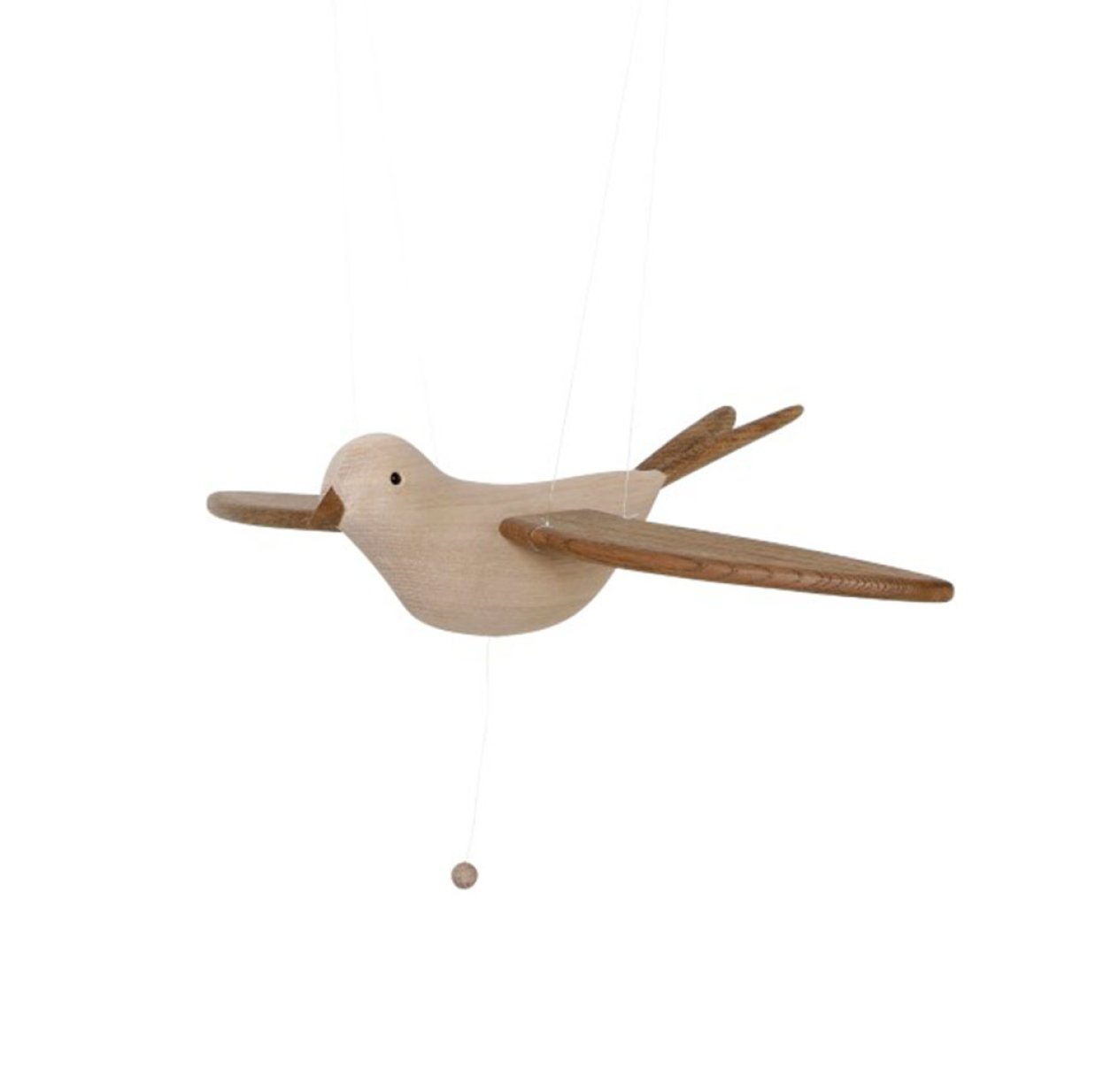 Mobile Oiseau Koko - Chêne fumé