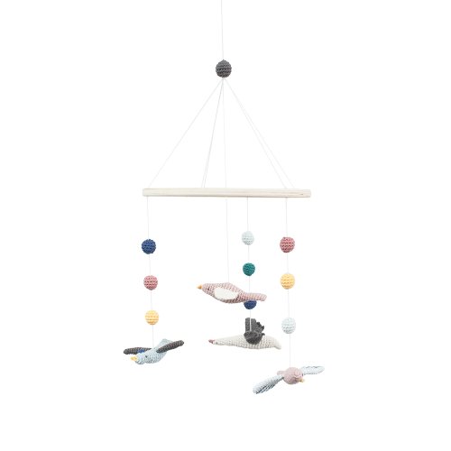 Mobile en crochet Oiseaux
