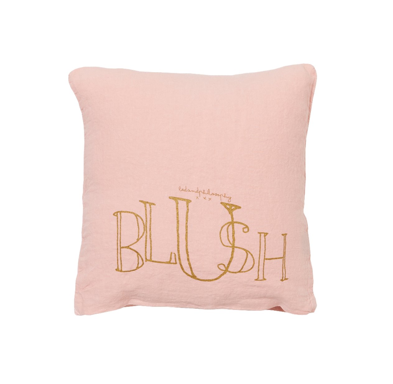 Petit coussin carré Molly blush - Rose