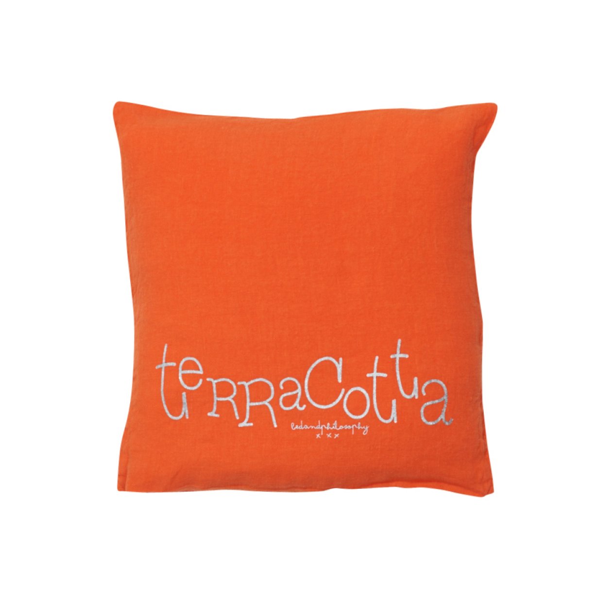Petit coussin carré Molly terracotta - Orange