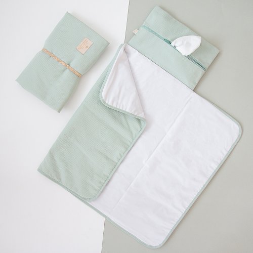 Matelas à langer de Voyage Imperméable Mozart - Aqua