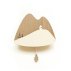 Mobile musical Montagnes beige - Naturel