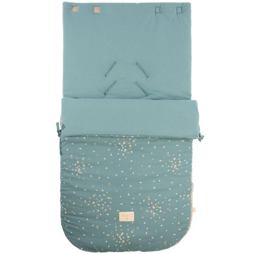 Nid d'ange bébé Passegiata Gold Confetti - Magic Green Nobodinoz pour ...