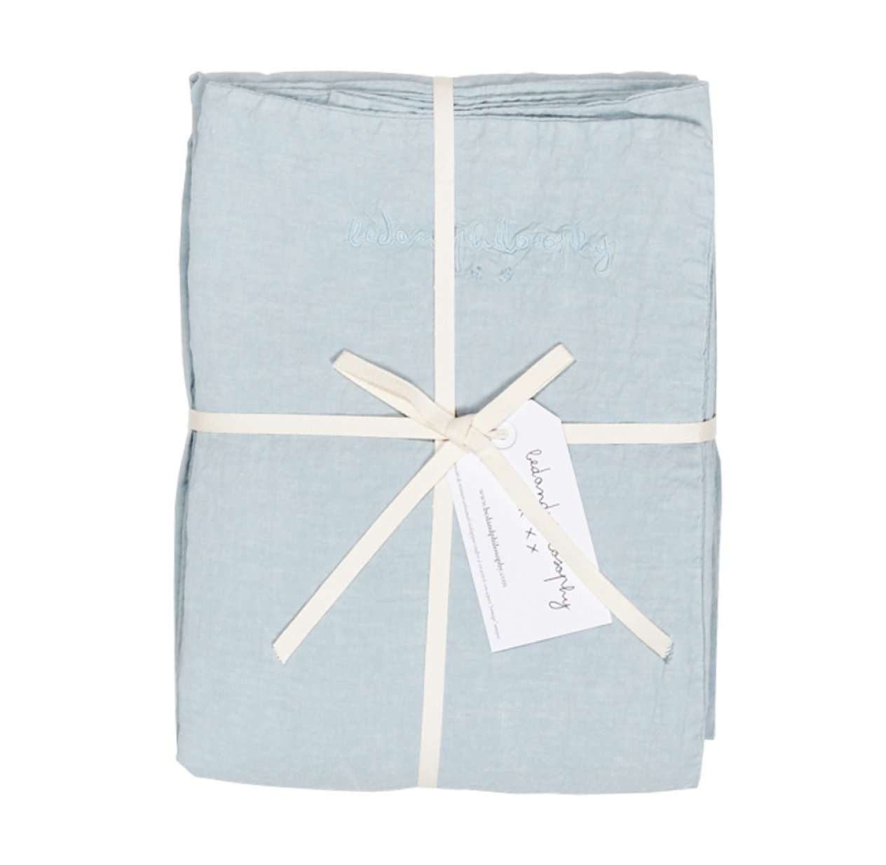 Housse de couette Nolita aqua - Bleu