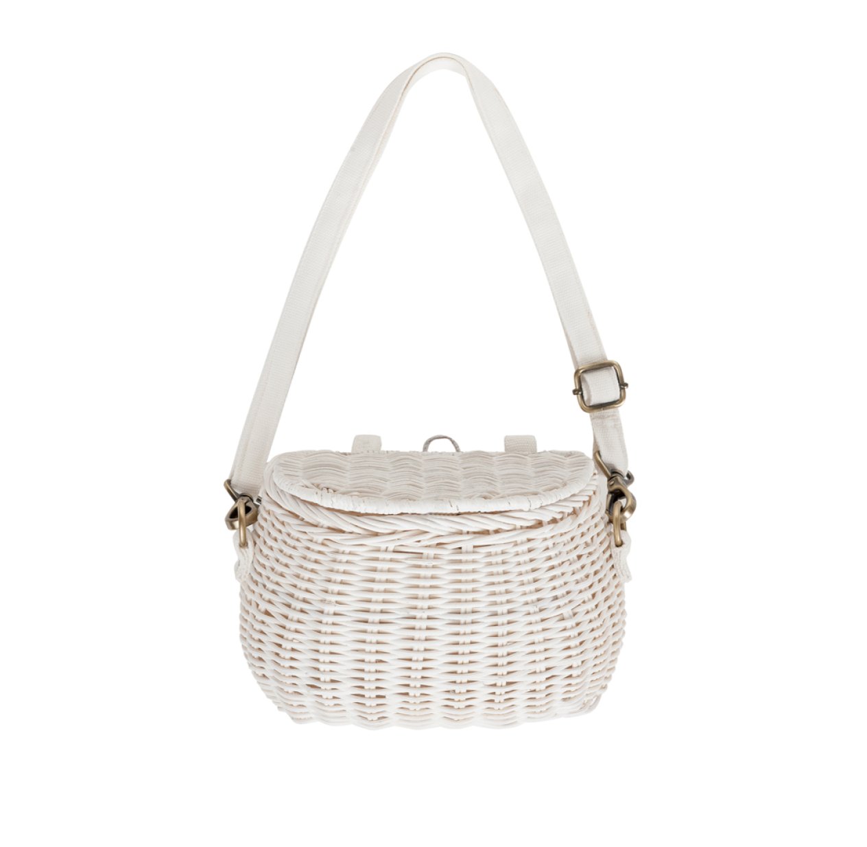 Panier en rotin MiniChari enfant - Blanc