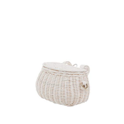 Panier en rotin MiniChari enfant - Blanc