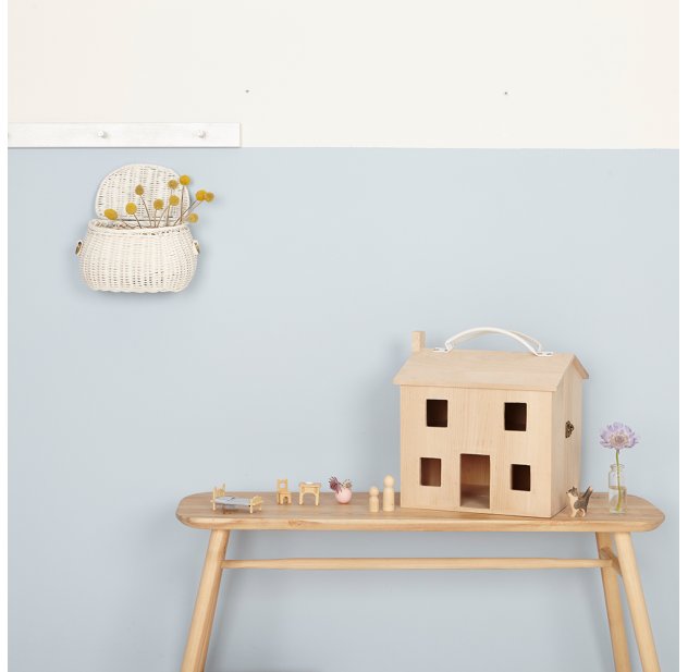 LouisaYork Panier /à v/élo pour enfant en plastique amovible /à suspendre 22 x 22 x 14 cm