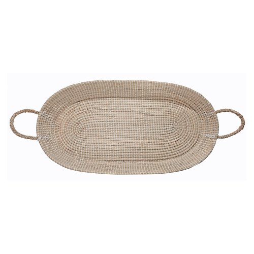 Panier à langer ovale bébé en osier Reva - Naturel