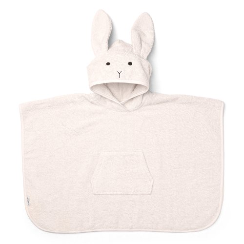 Poncho Lapin Orla - Rose poudré