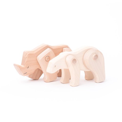 Ours polaire en bois articulé