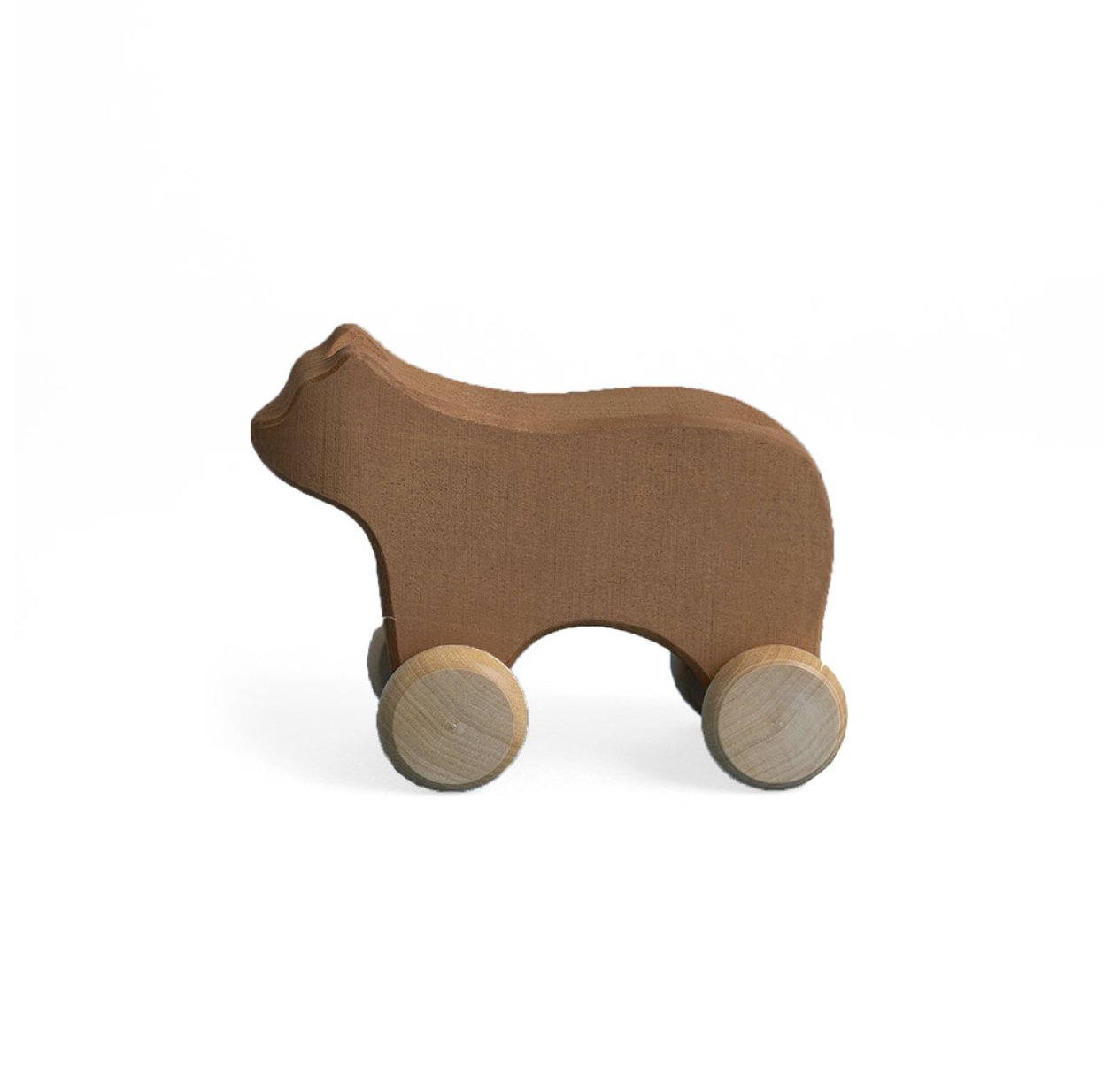 Ours en bois roulant