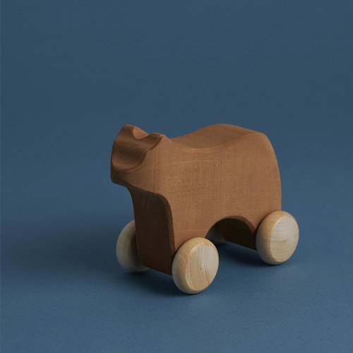 Ours en bois roulant