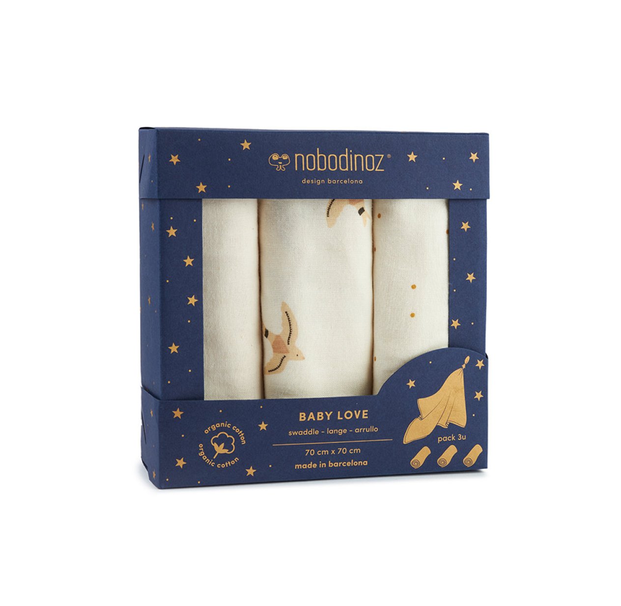 Pack 3 langes Baby Love - Haiku Birds