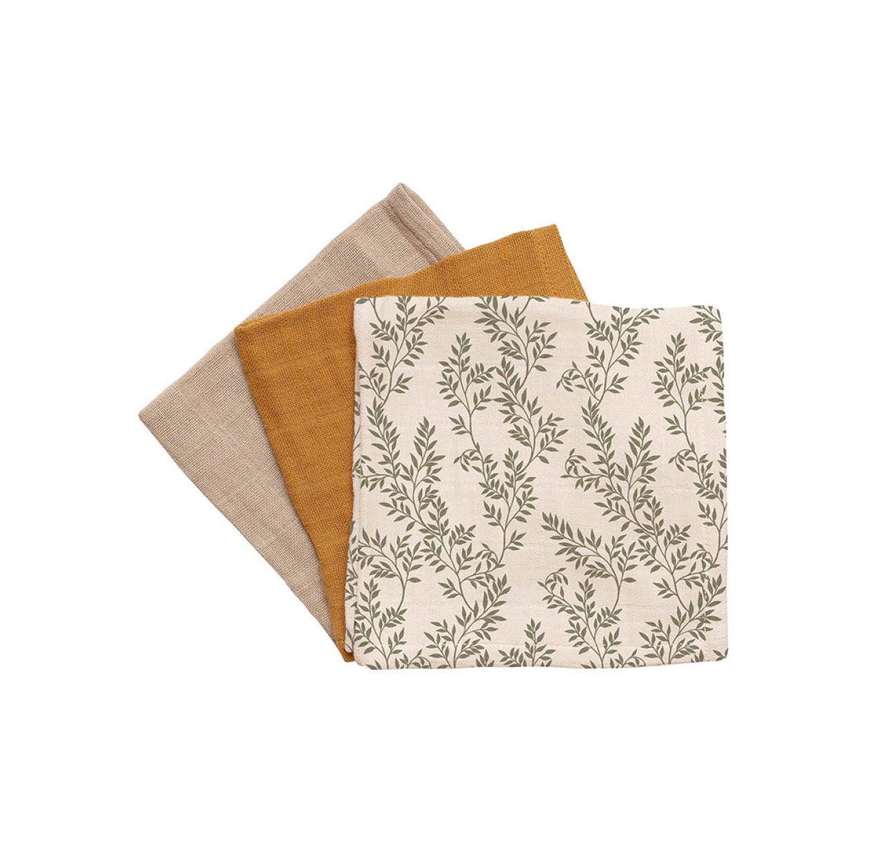 Pack de 3 Mini Langes Bay Leaves