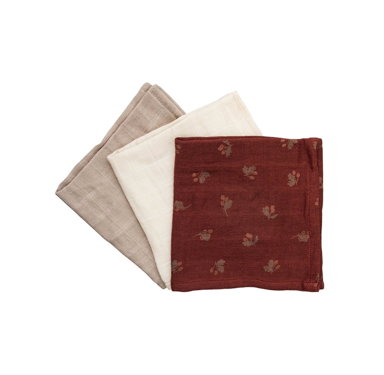 Pack de 3 Mini Langes Aubépine