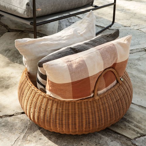 Grand Panier de rangement tressé bas