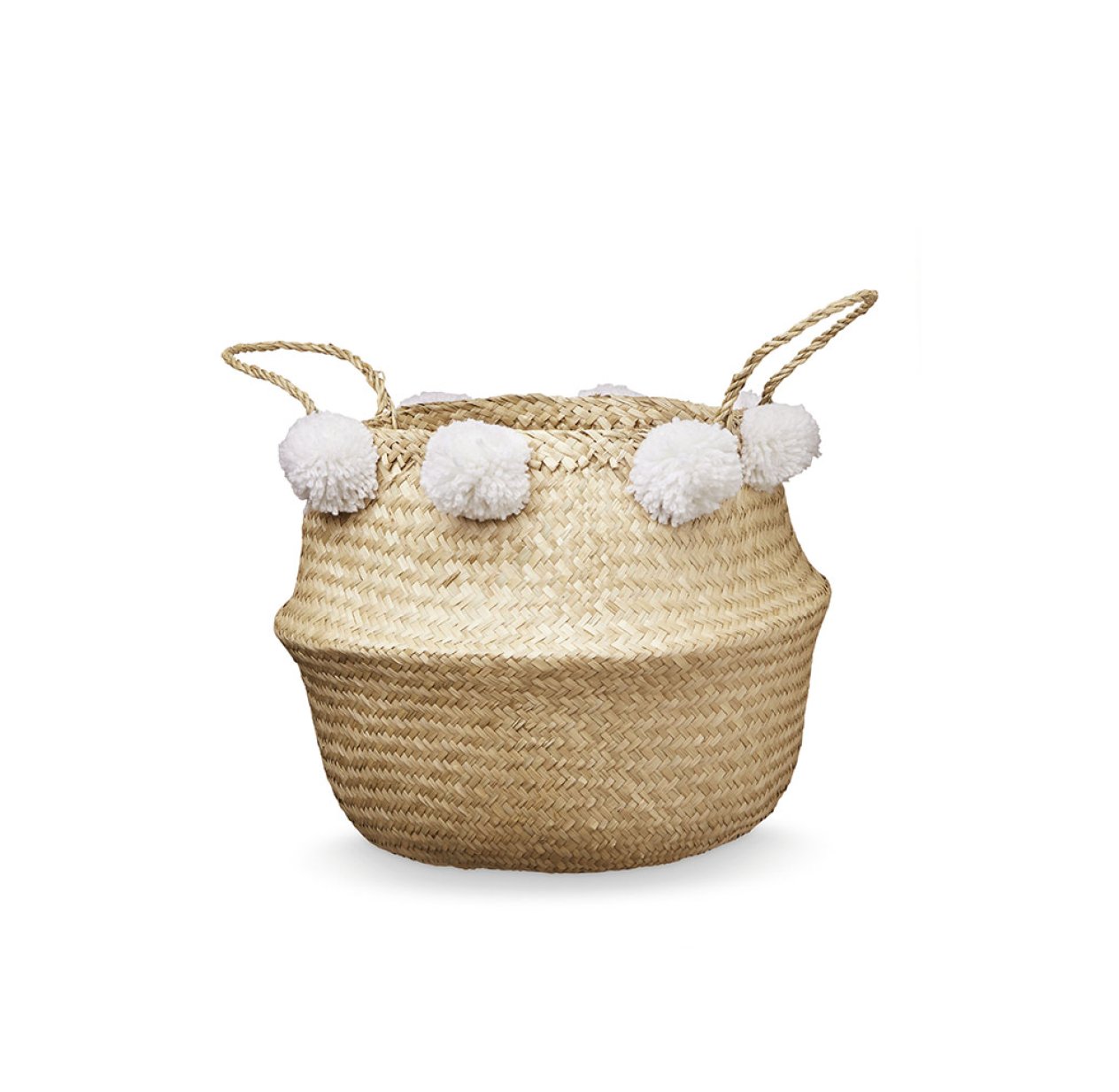 Panier à Pompons - Blanc