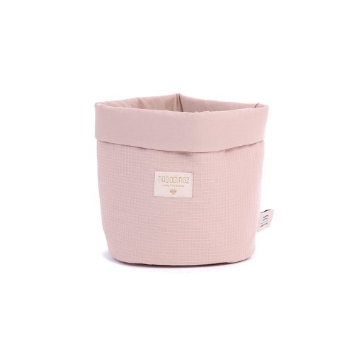 Panier de rangement nid d'abeille Panda - Vieux rose
