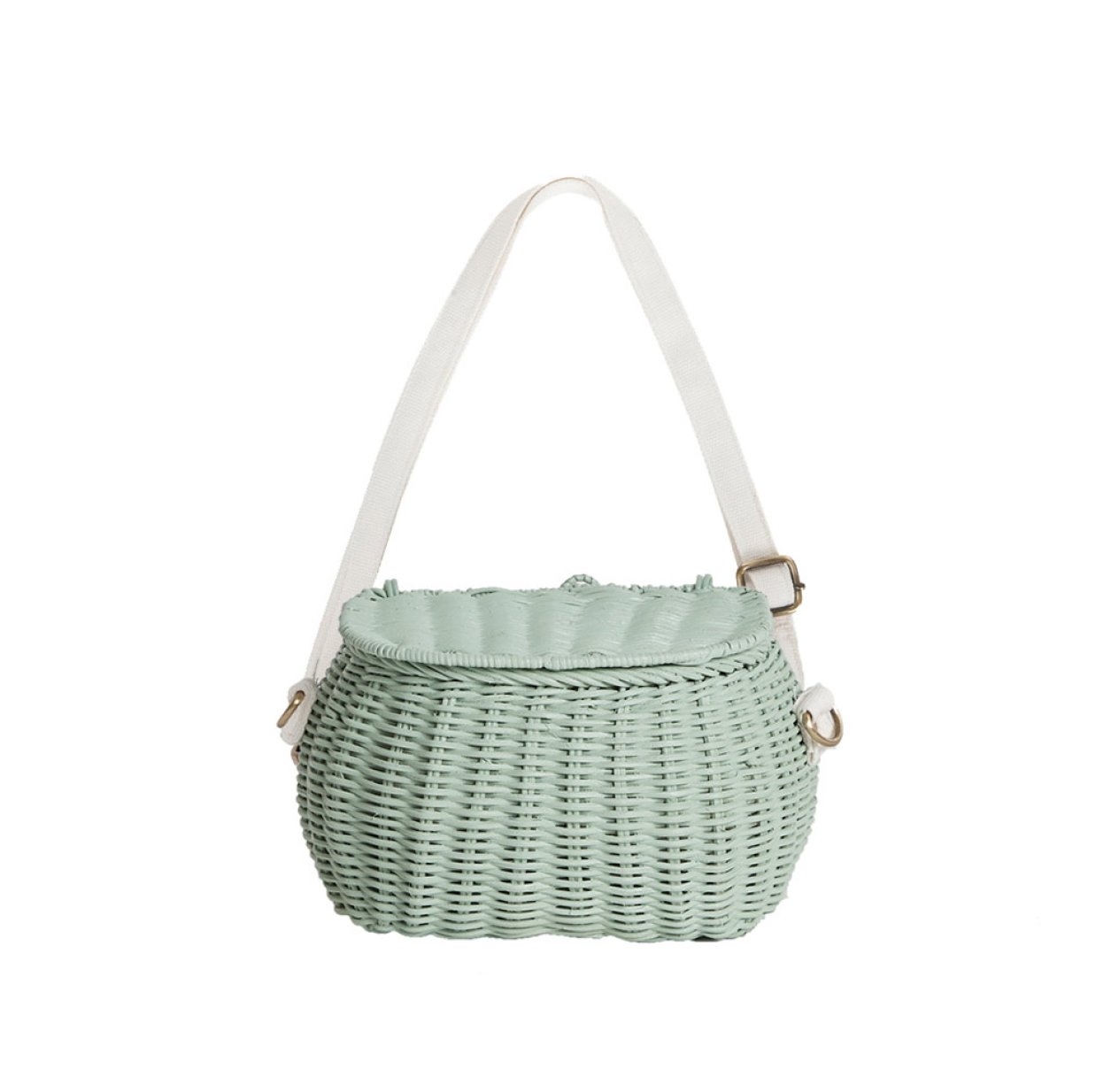 Panier en rotin MiniChari enfant - Mint