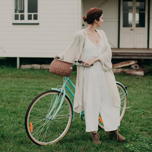 Grand panier en rotin MamaChari - Naturel