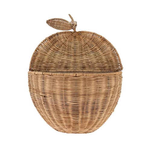 Panier mural en rotin Pomme