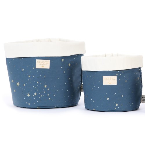 Panier de rangement Panda Stella Elements - Bleu marine