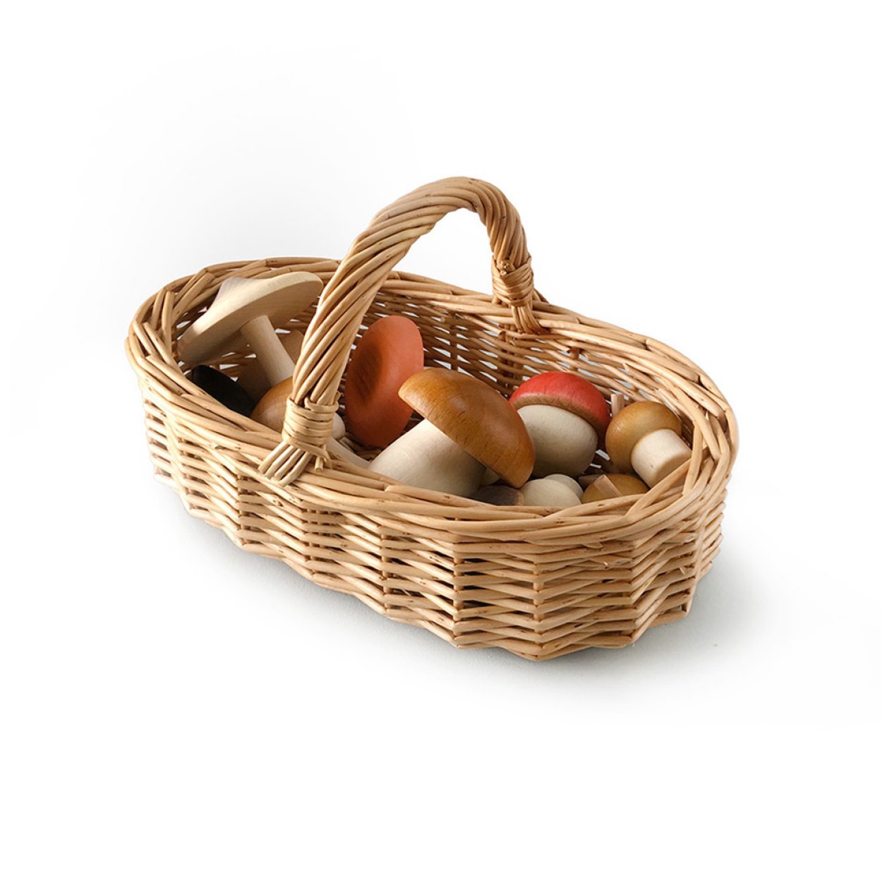 Panier de Champignons en bois