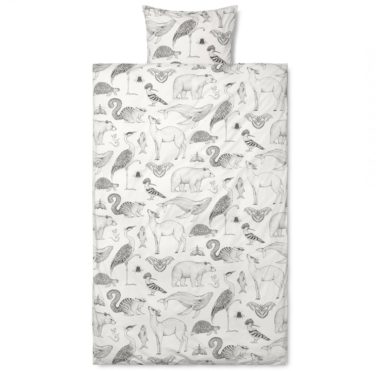 Parure de lit Animaux Katie Scott - Blanc