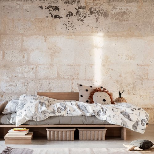 Parure de lit Animaux Katie Scott - Blanc